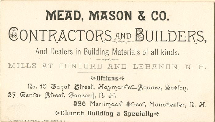 Building Contractors Advertisement Card